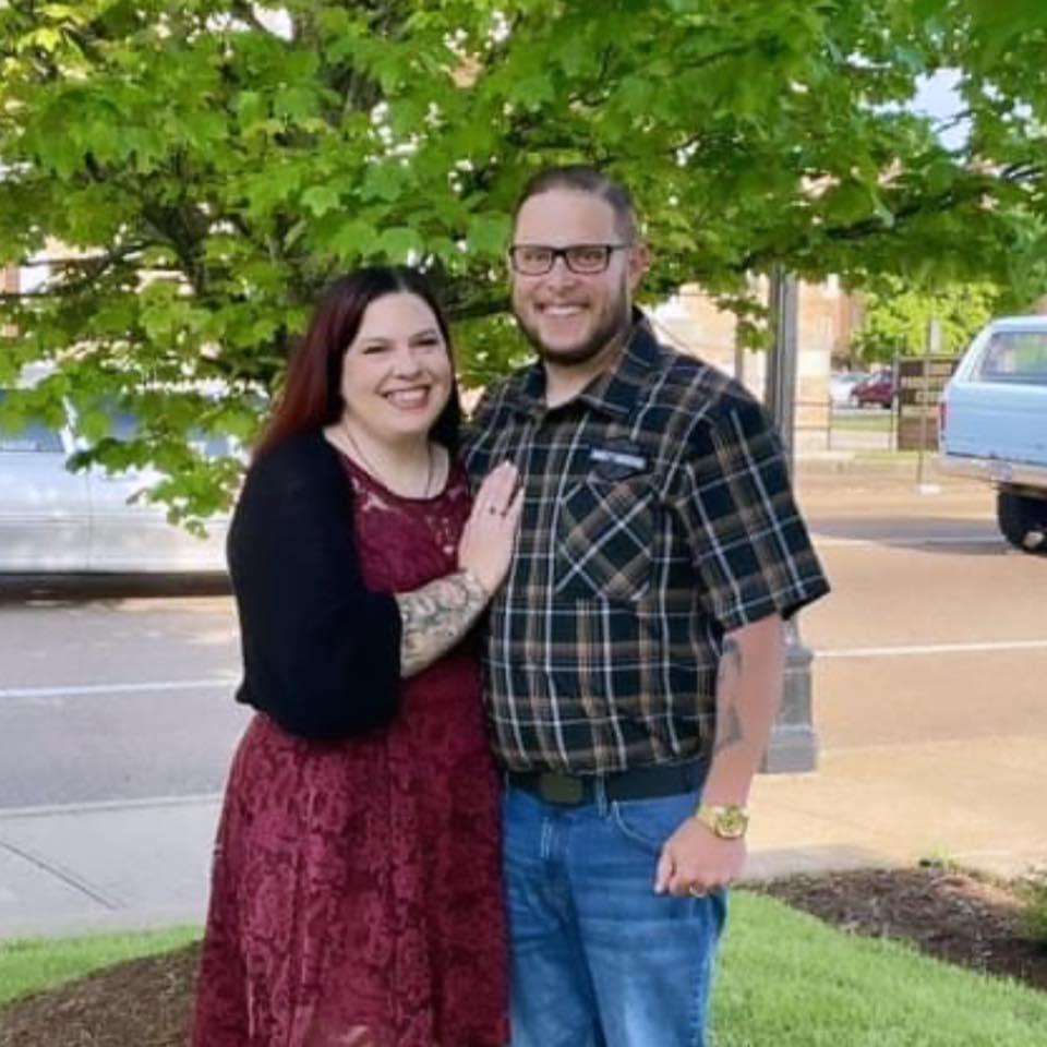 Our first picture together after getting married!