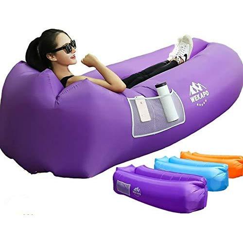 WEKAPO Inflatable Lounger Air Sofa Hammock-Portable,Water Proof& Anti-Air Leaking Design-Ideal Couch for Backyard Lakeside Beach Traveling Camping Picnics & Music Festivals