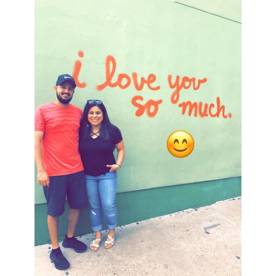 We both said it in our heads but hadn't said I love you just yet! July 2018.