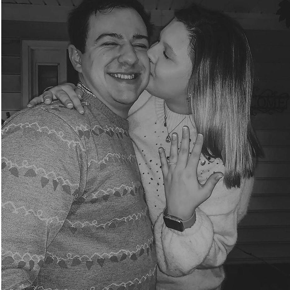 The greatest Christmas Eve ever! This was after Dinner where Josh proposed in front of our entire family!