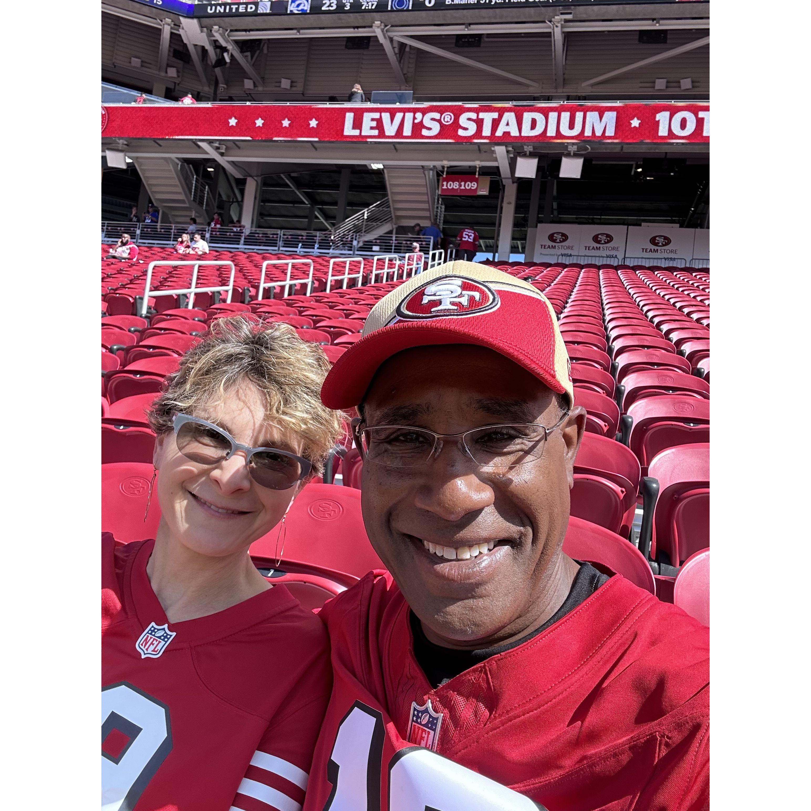 Robert is a huge 49er fan!!!