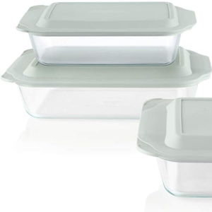 Pyrex Deep 3-Pack Glass Baking Dish Set