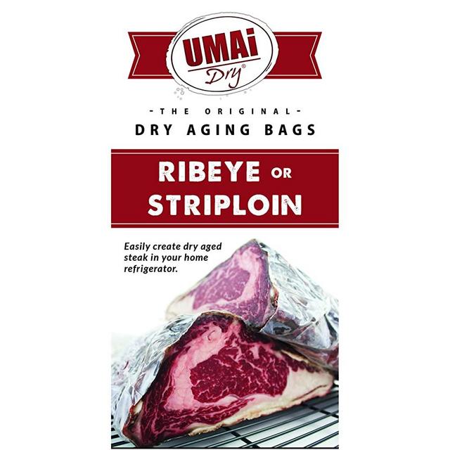 UMAi Dry Ribeye Striploin Sized | Dry Age Bags for Meat | Breathable Membrane Bags for Dry Aging Steak | Easy At Home Dry Aging in Your Refrigerator | Includes 3 Bags