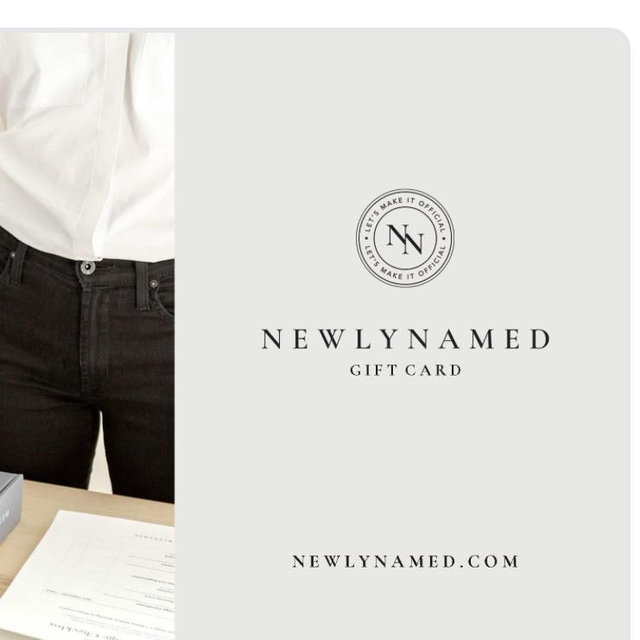 Gift Cards | NewlyNamed
