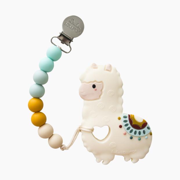 Loulou LollipopSilicone Teether with Metal Clip