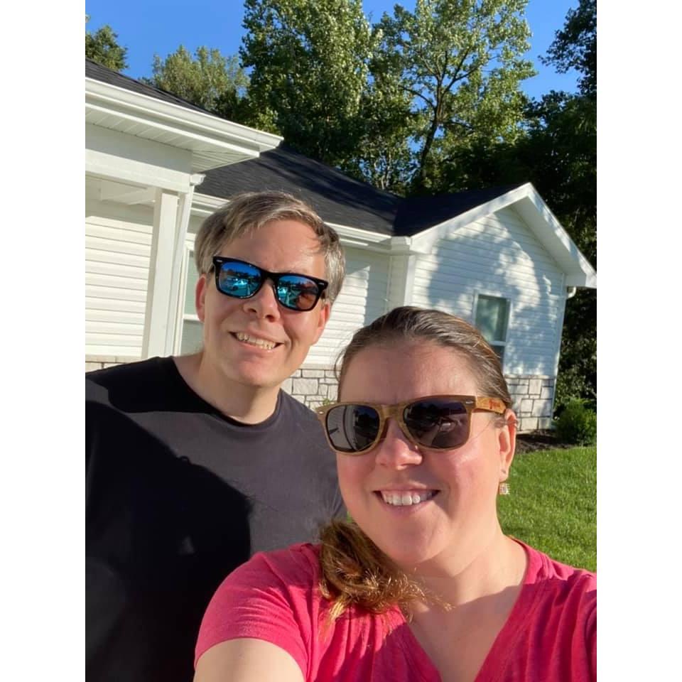 Our first picture in our new home - August 2020