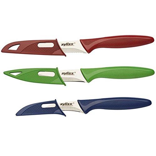 Zyliss 3-Piece Birds Beak Paring Knife Set Stainless Steel