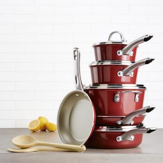 Porcelain Enamel 12-Piece Cookware Set