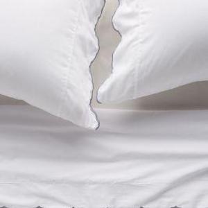 Embroidered Sateen Sheet Set