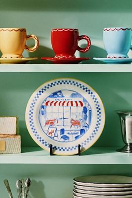 Damson Madder Italian Stoneware Dessert Plates