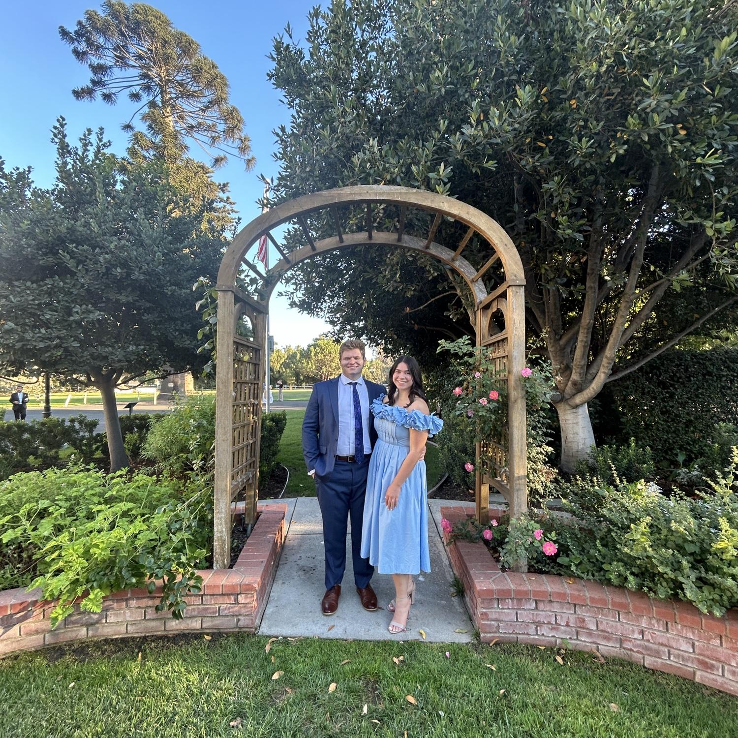Family wedding in California.
