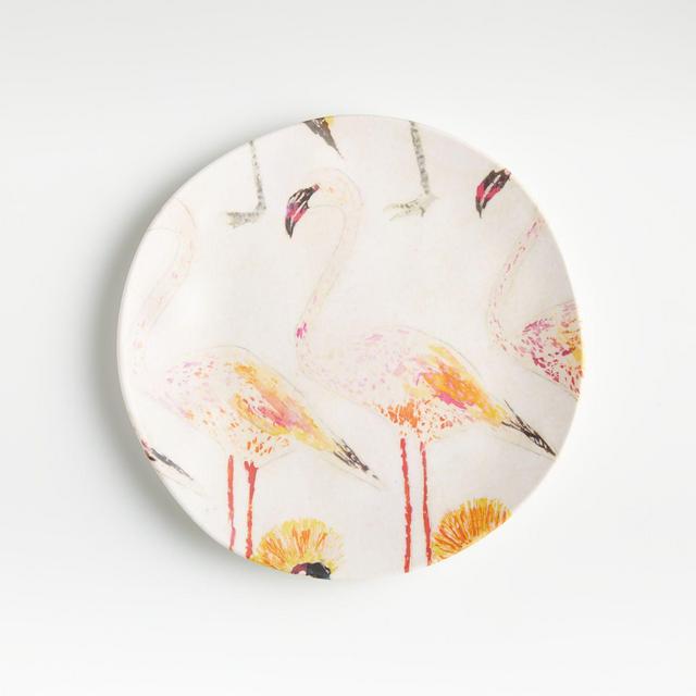 Keko Melamine Flamingo Salad Plate