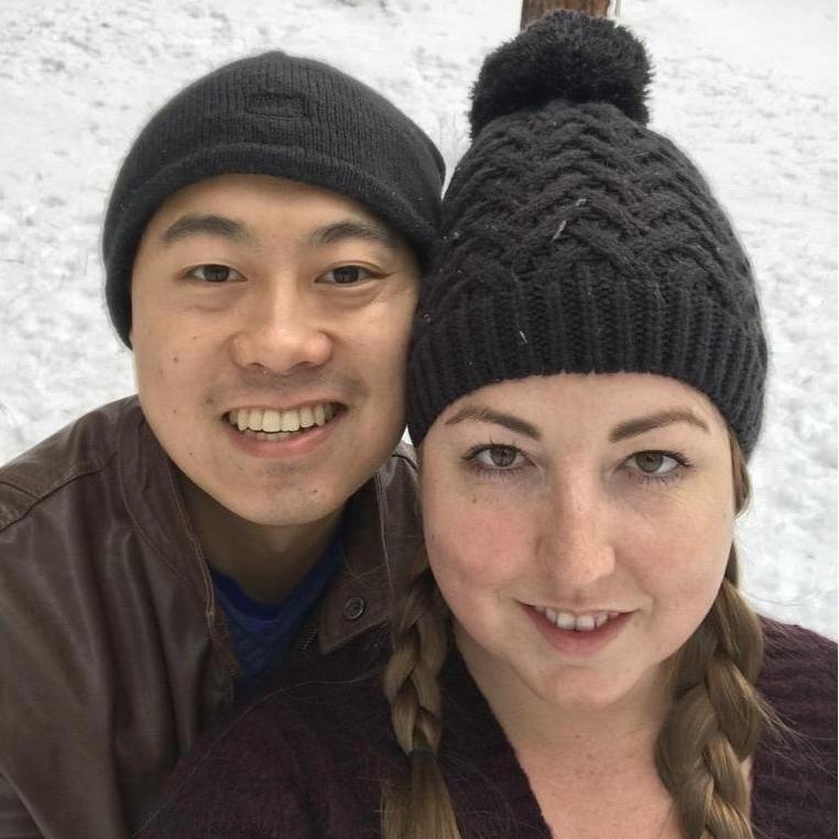 Dennis braved the snow and Erika's new company to join her for her first retreat at Arch
