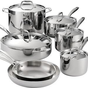 Signature Tri-Ply Clad 12-Piece Stainless Steel Cookware Set