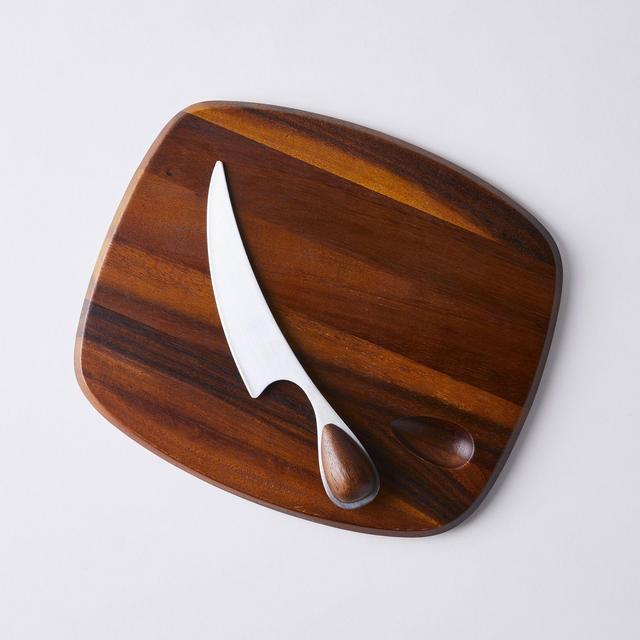 Dansk Wood Classics Vivianna Cheese Board with Knife