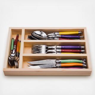 Laguiole 24-Piece Everyday Flatware in Presentation Box Set, Service for 6