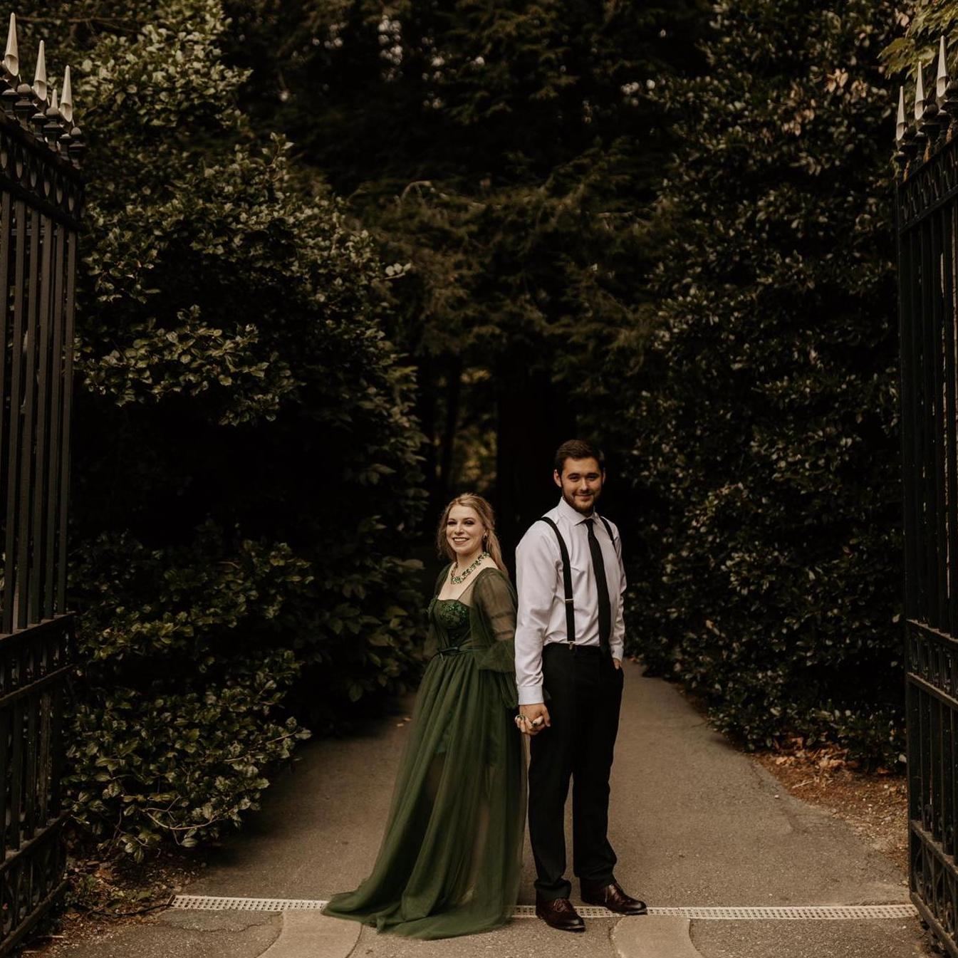 This was inside the gates of the Biltmore during our engagement shoot. (August 30, 2021)