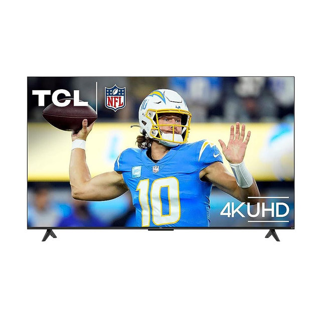 TCL 50-Inch Class S4 4K LED Smart TV with Roku TV (50S450R, 2023 Model), Dolby Vision, HDR, Dolby Atmos, Works with Alexa, Google Assistant and Apple HomeKit Compatibility, Streaming UHD Television