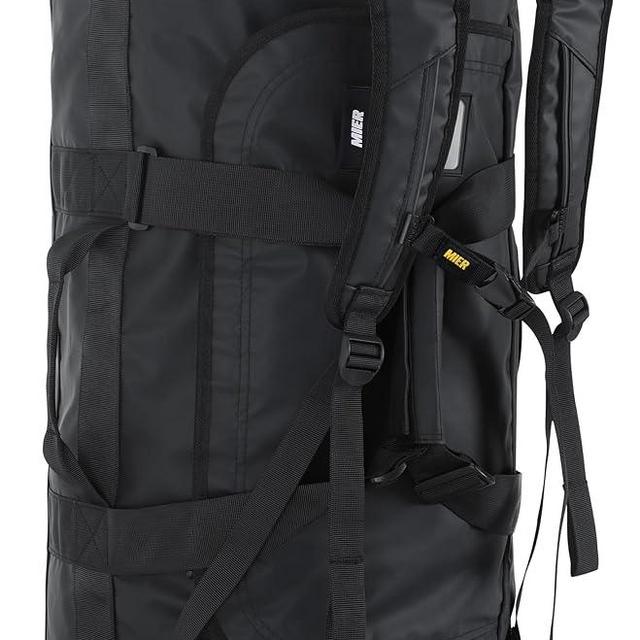 MIER Water Resistant Backpack Duffle Heavy Duty Convertible Duffle Bag with Backpack Straps for Gym, Sports, Travel