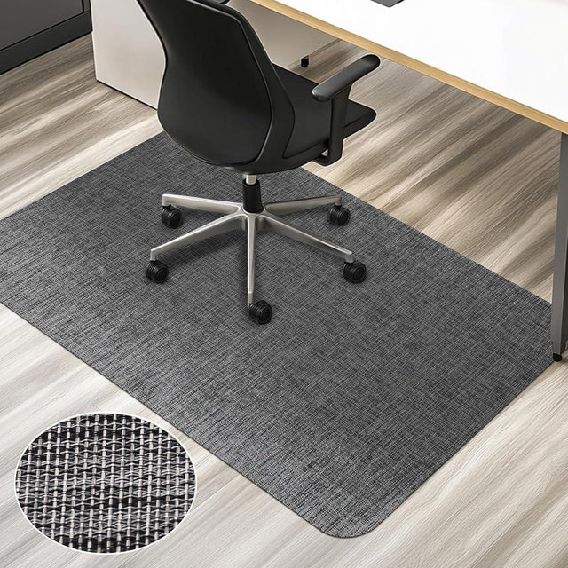 AiBOB Office Chair Mat for Hardwood Floor & Tile Floor, 36" x 48"Heavy Duty Computer&Desk Chair Mat for Rolling Chairs, Hard Floor Protector for Home Office