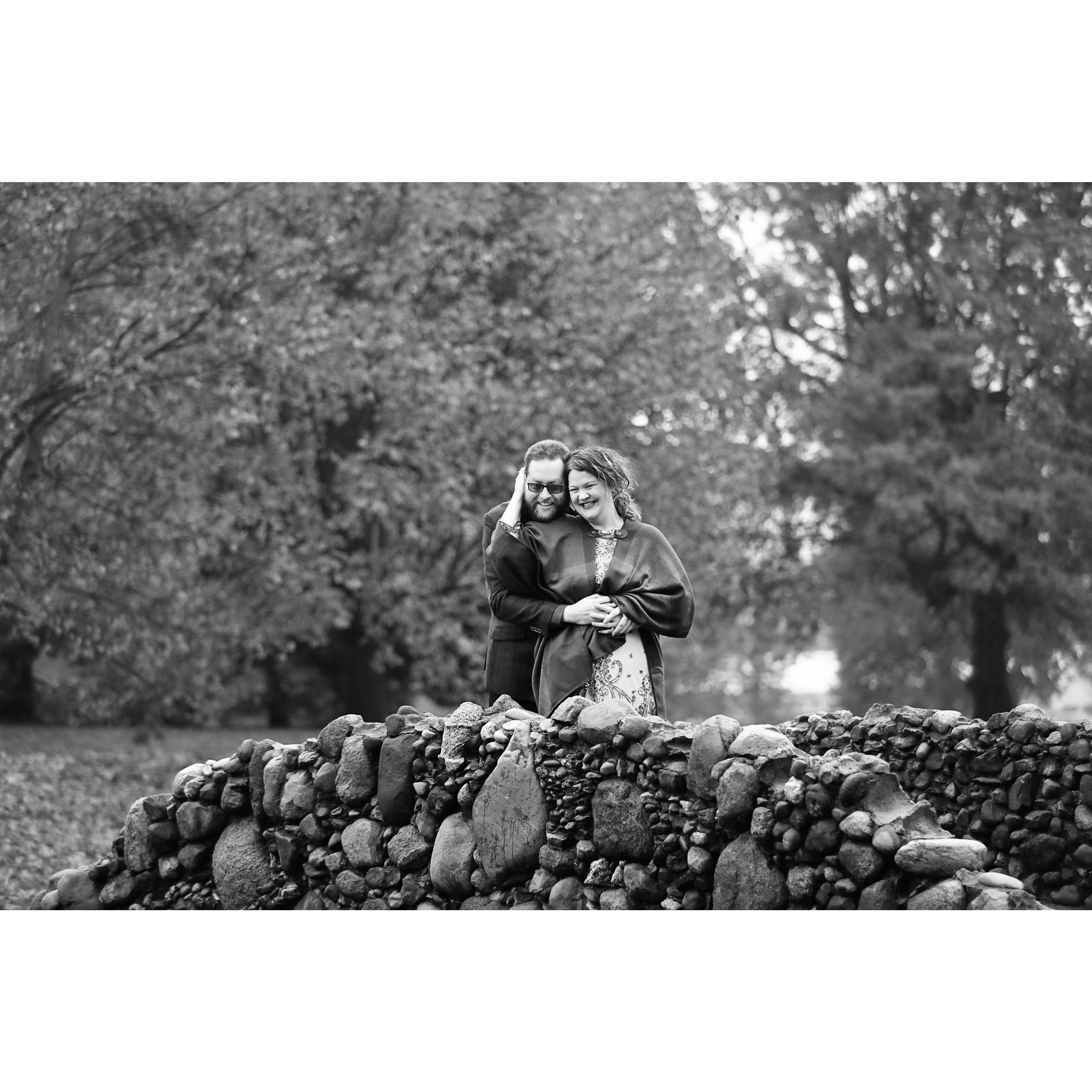 This bridge is in the middle of VanderVeer Park in Davenport. Tony and I spent a lot of time in this park, and it was really lovely to have some of our first engagement photos taken at this site.