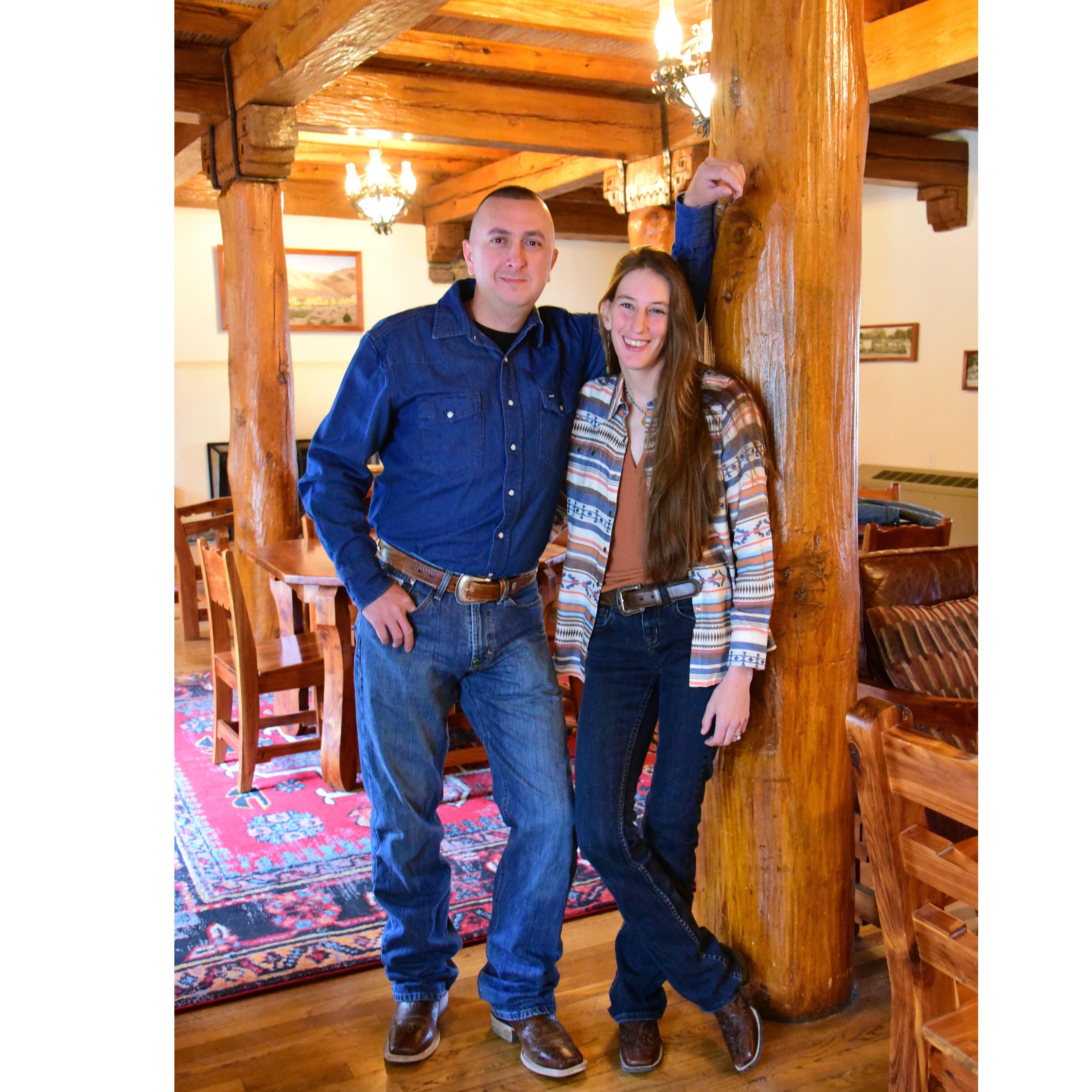 Inside the Indian Lodge at Davis Mountains State Park.