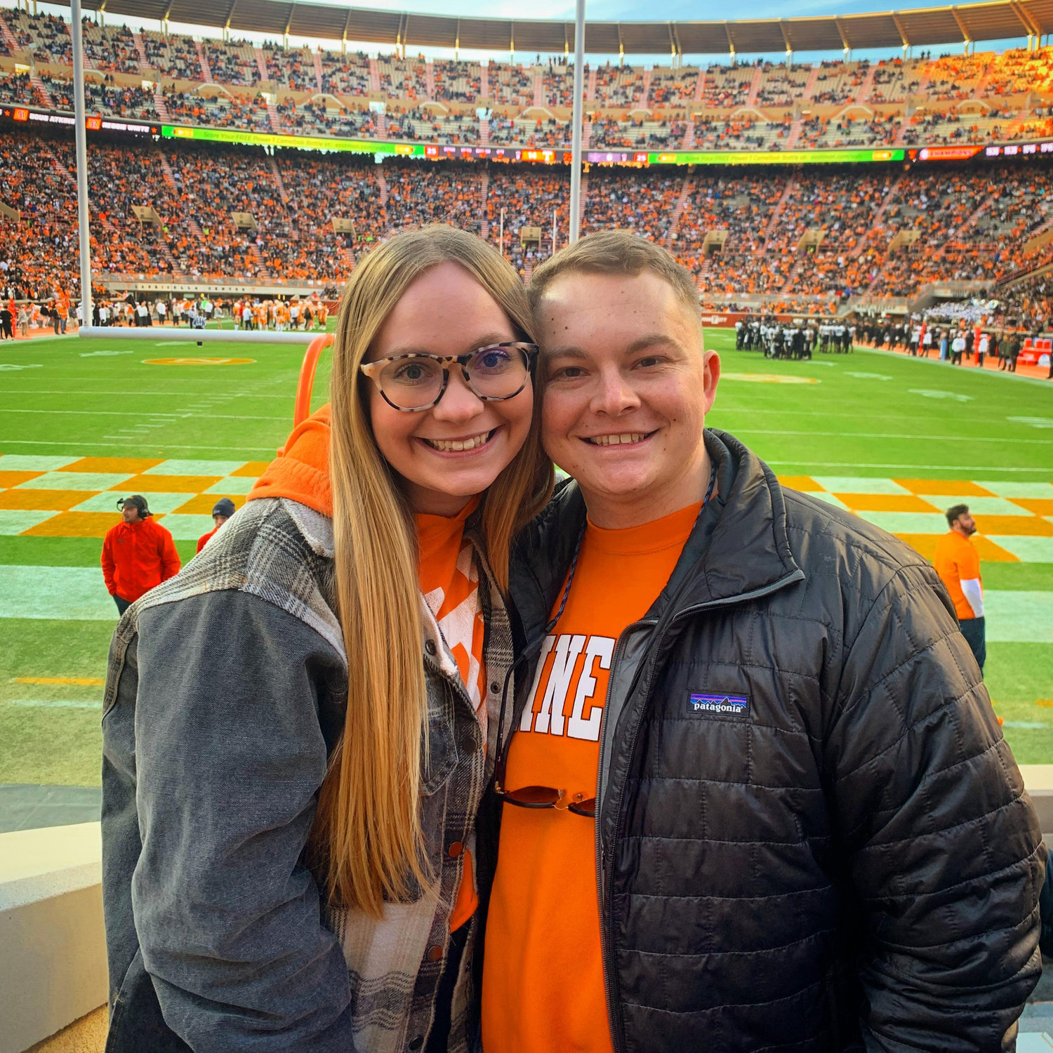 Watching our favorite team. Always cheering for the VOLS.