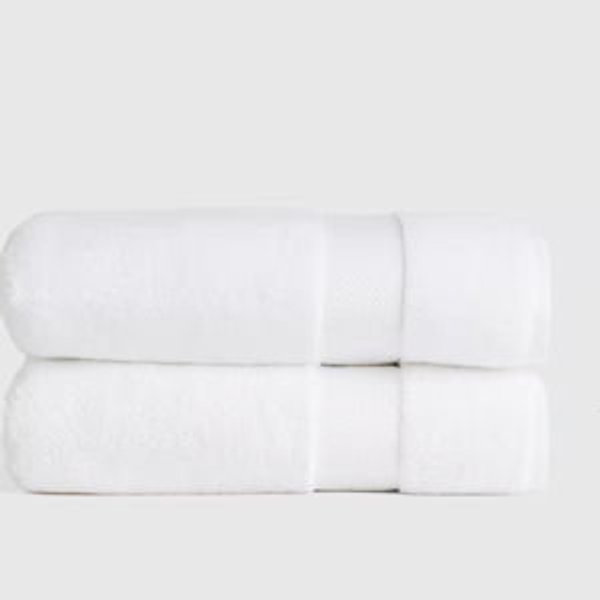 Turkish Ultra Plush Bath Towel (Set of 2) - White