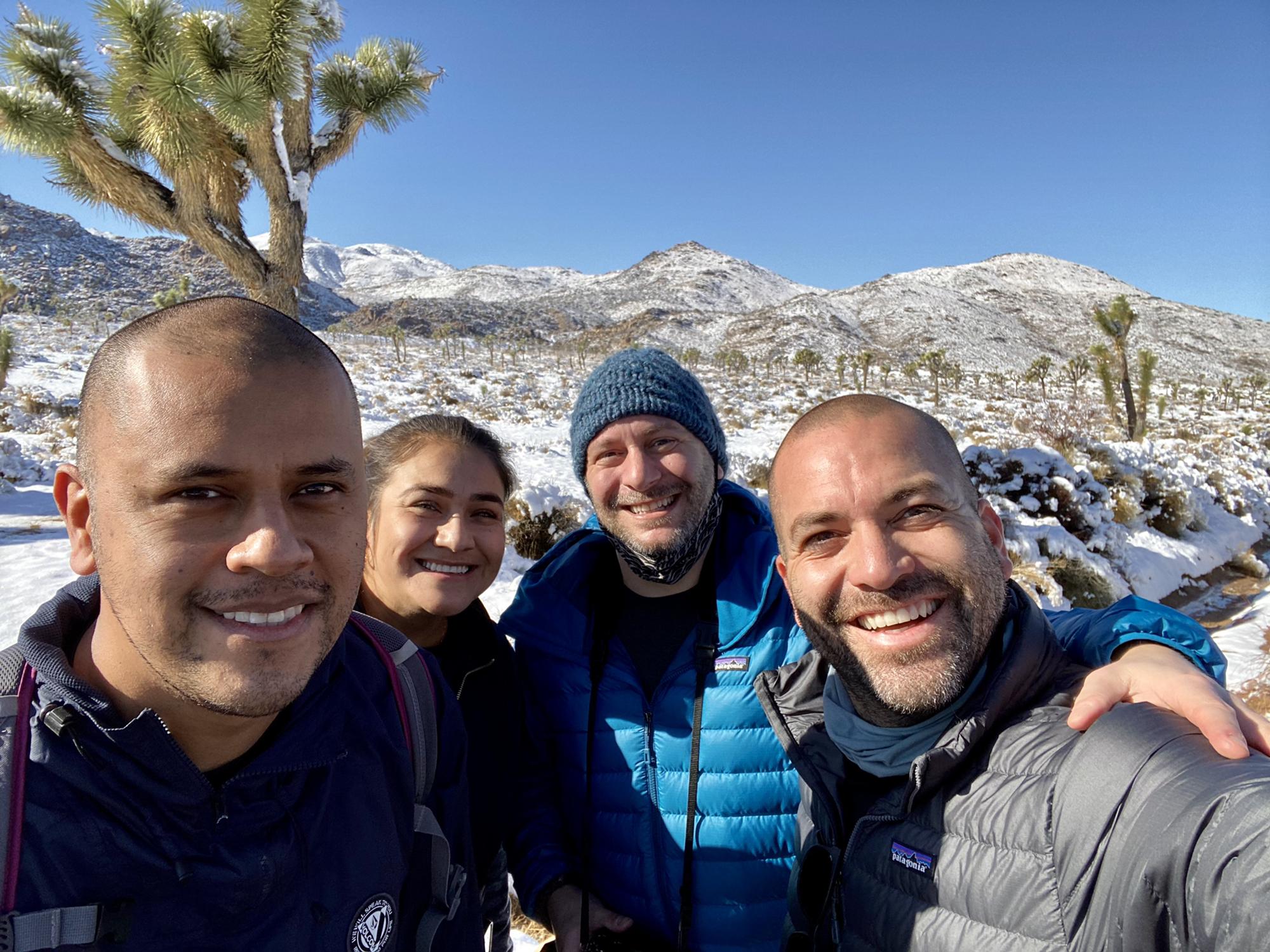 Snow in Joshua Tree!