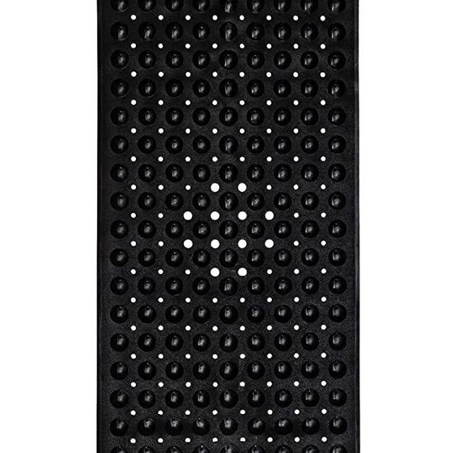 ENKOSI Bath Mat - Large Non Slip Bathtub & Shower Mat - Extra Long 40 x 16 Inch Bathroom Mats for Tub Nonslip Anti Slip Bathmats (40x16 Black)