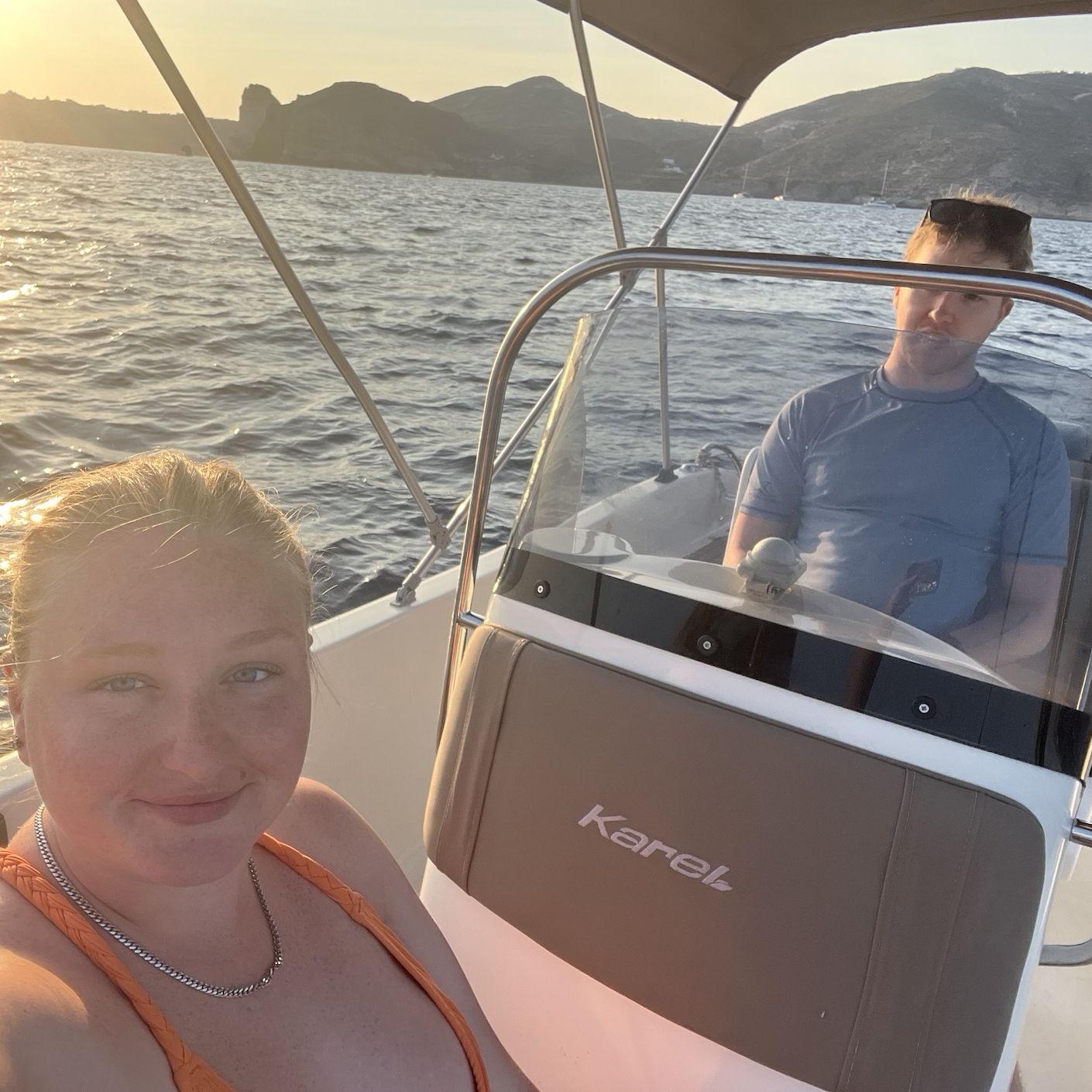 Boat rides in Santorini