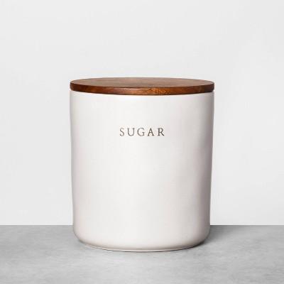 Stoneware Sugar Canister with Wood Lid - Hearth & Hand™ with Magnolia