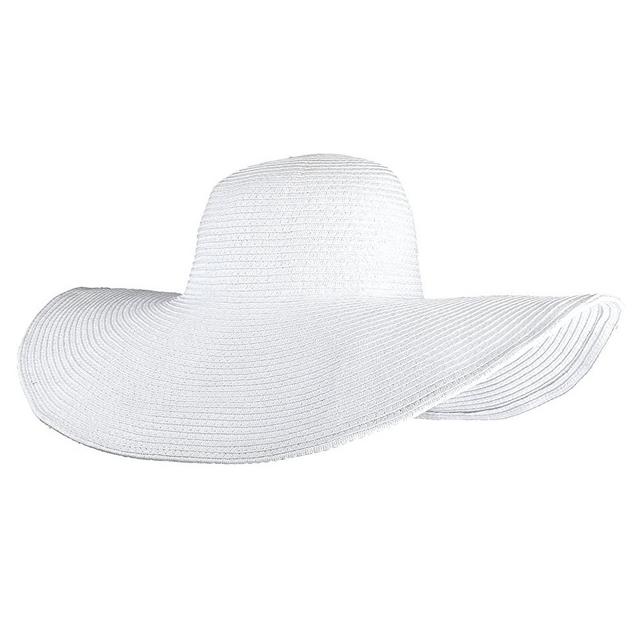 CHIC DIARY Womens Wide Brim Straw Hat Floppy Derby Hat Large Brim Beach Straw Sun Cap UPF 50+