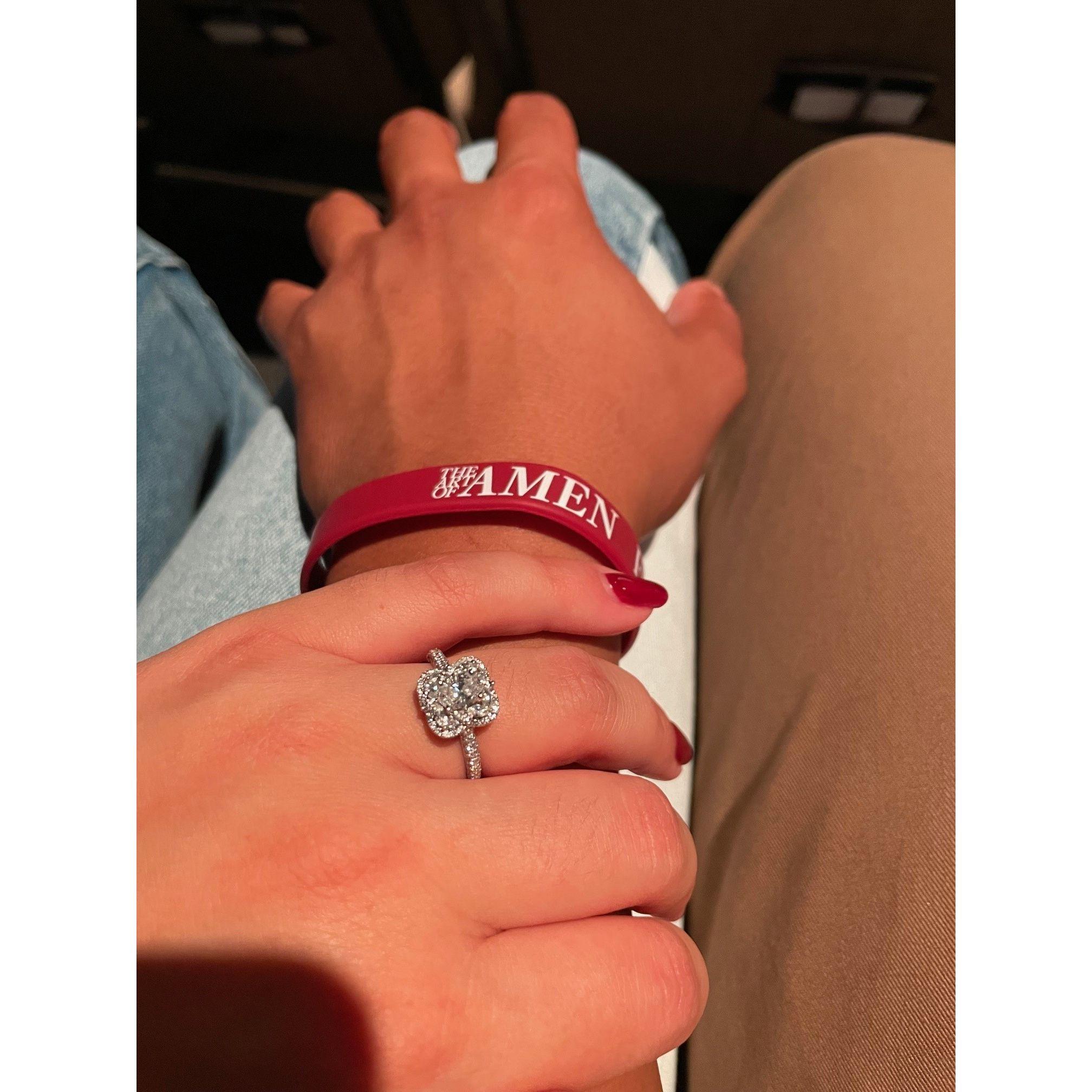 Enjoying the rest of the conference as an engaged couple