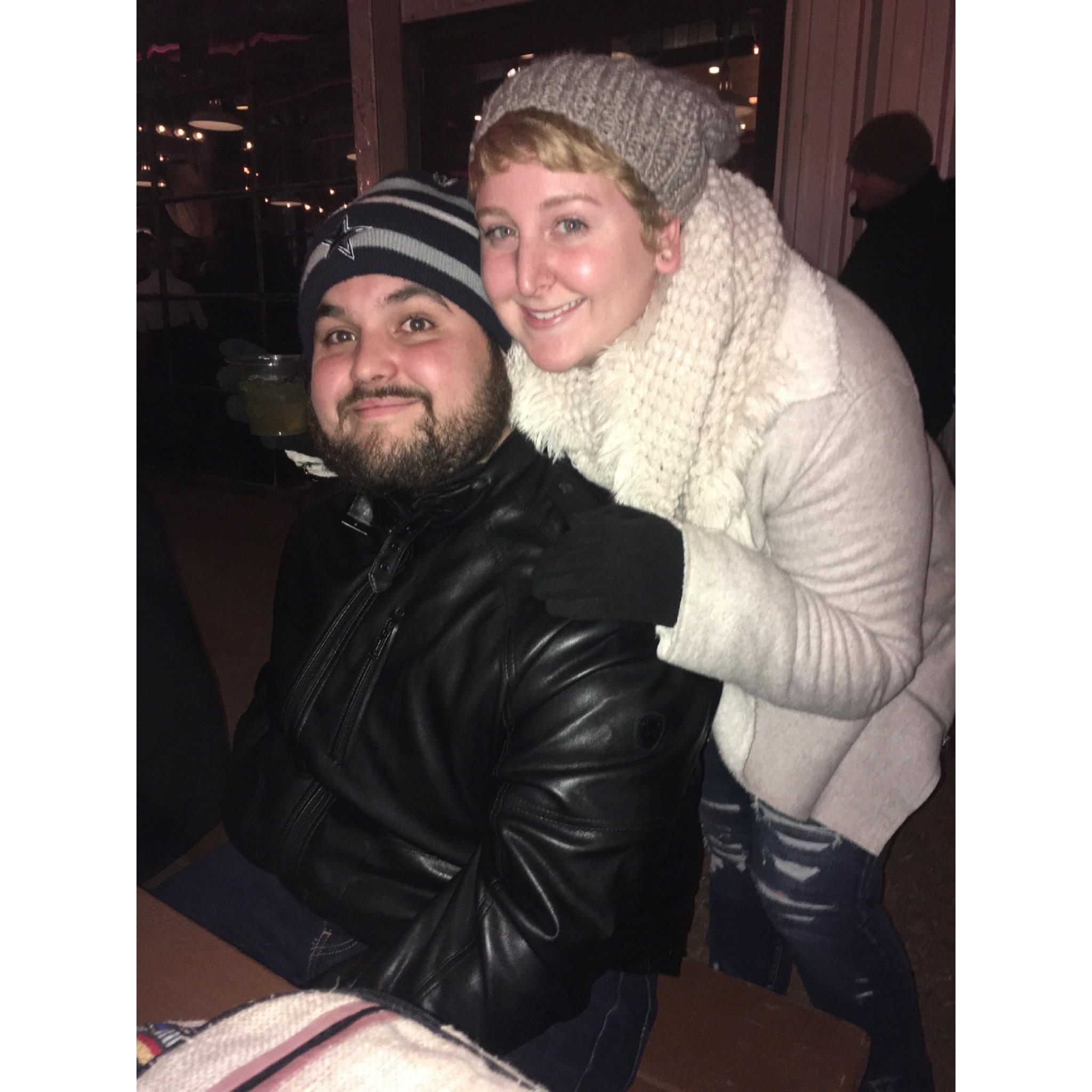 A very cold New Year's 
12/31/17