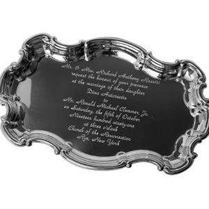 Chippendale Tray with Wedding Invitation