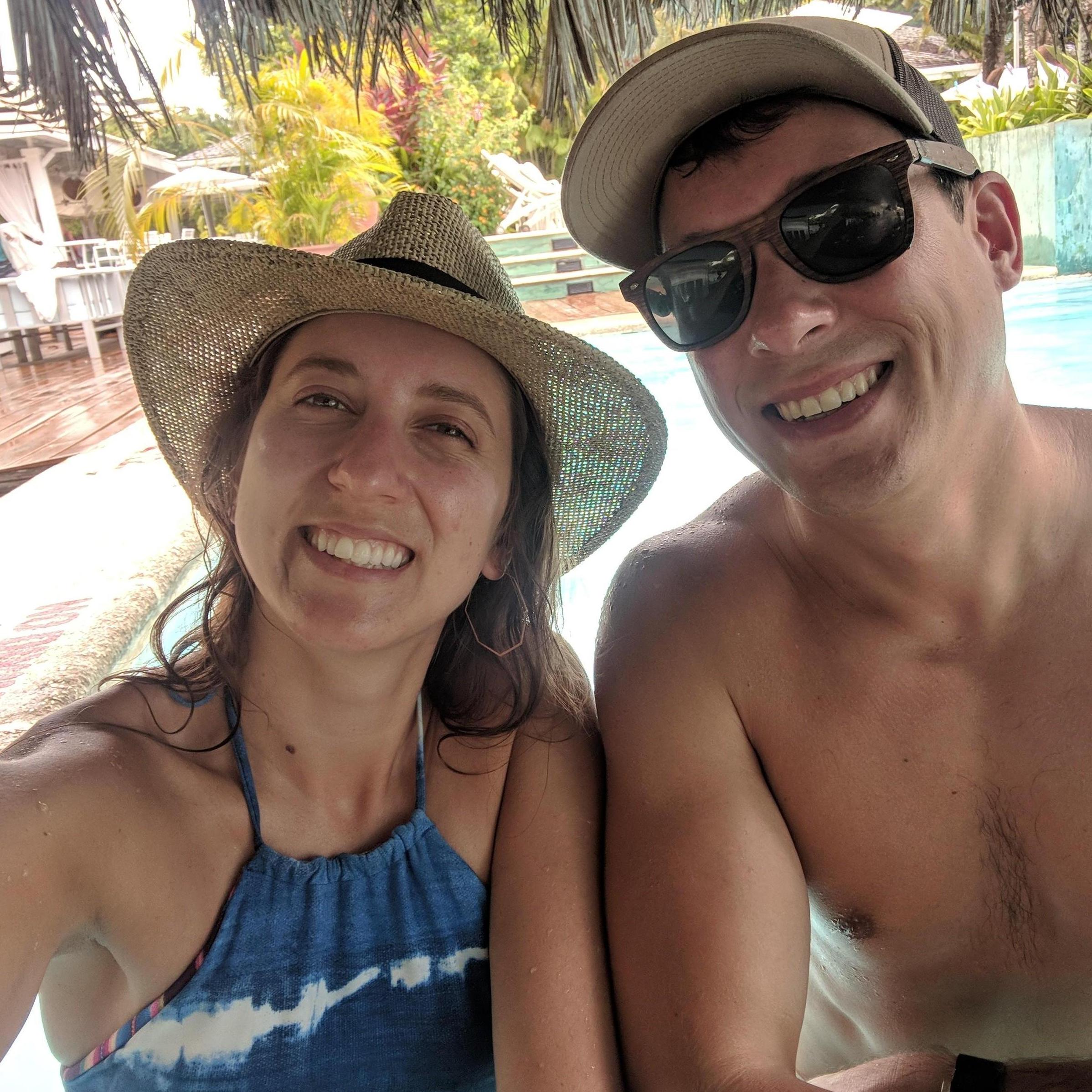 Poolside in Jamaica mon!