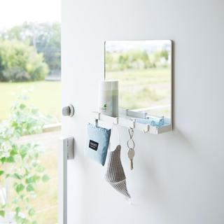 Tower Magnetic Mirror with Storage Rack