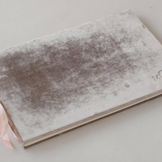 Lush Velvet Album - The Artisan - photo guest book with double-faced satin ribbon