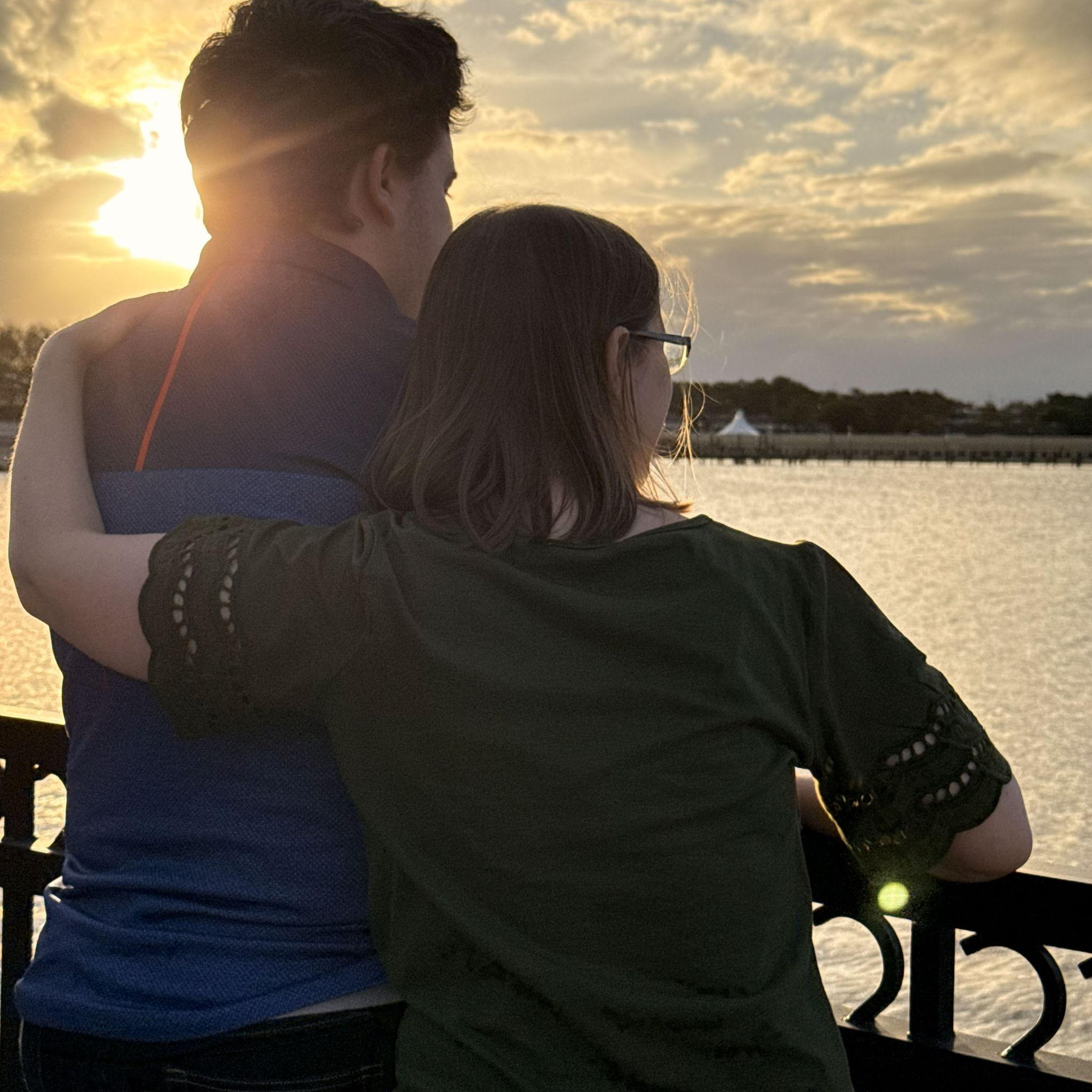 November 29th, 2025: One year after our engagement, we did a photoshoot at Cranes Roost. Photo Credits: Liz and Dakota Bothun