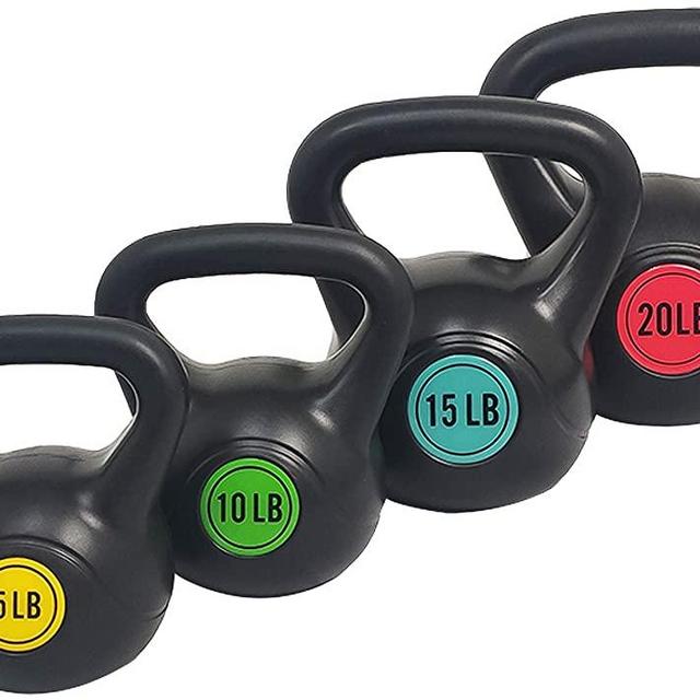 Sporzon! Wide Grip Kettlebell Exercise Fitness Weight Set
