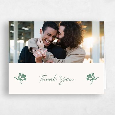 Forest, Green Wedding Thank You - Coeur Photo