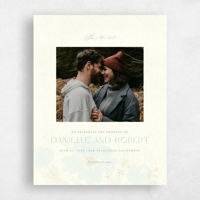 Blue Sage Wedding Save the Date - Elidure Photo