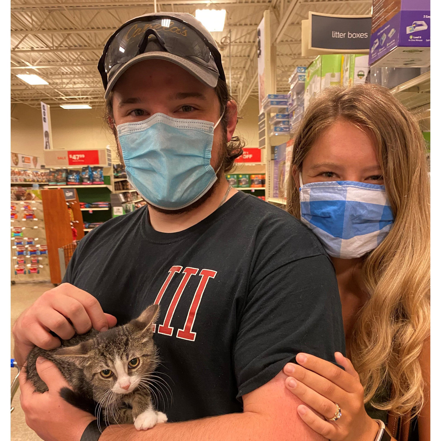 In August we adopted our first pet, his name is Gus!