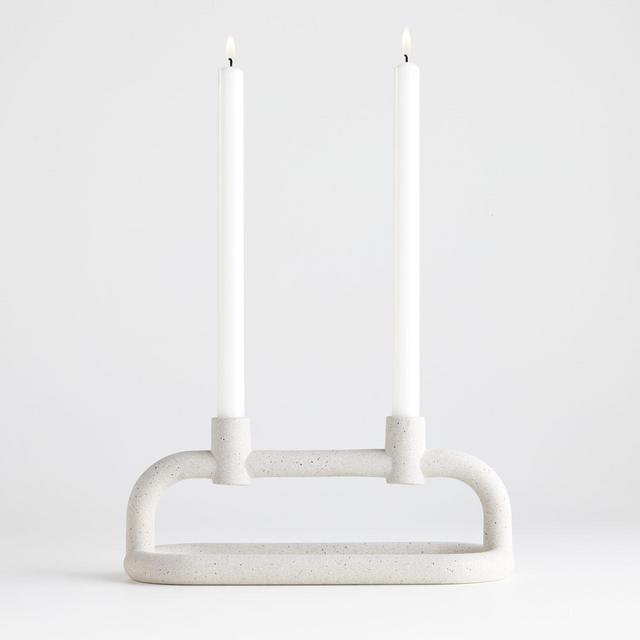 Lorin Sculpted Ceramic Taper Candle Holder