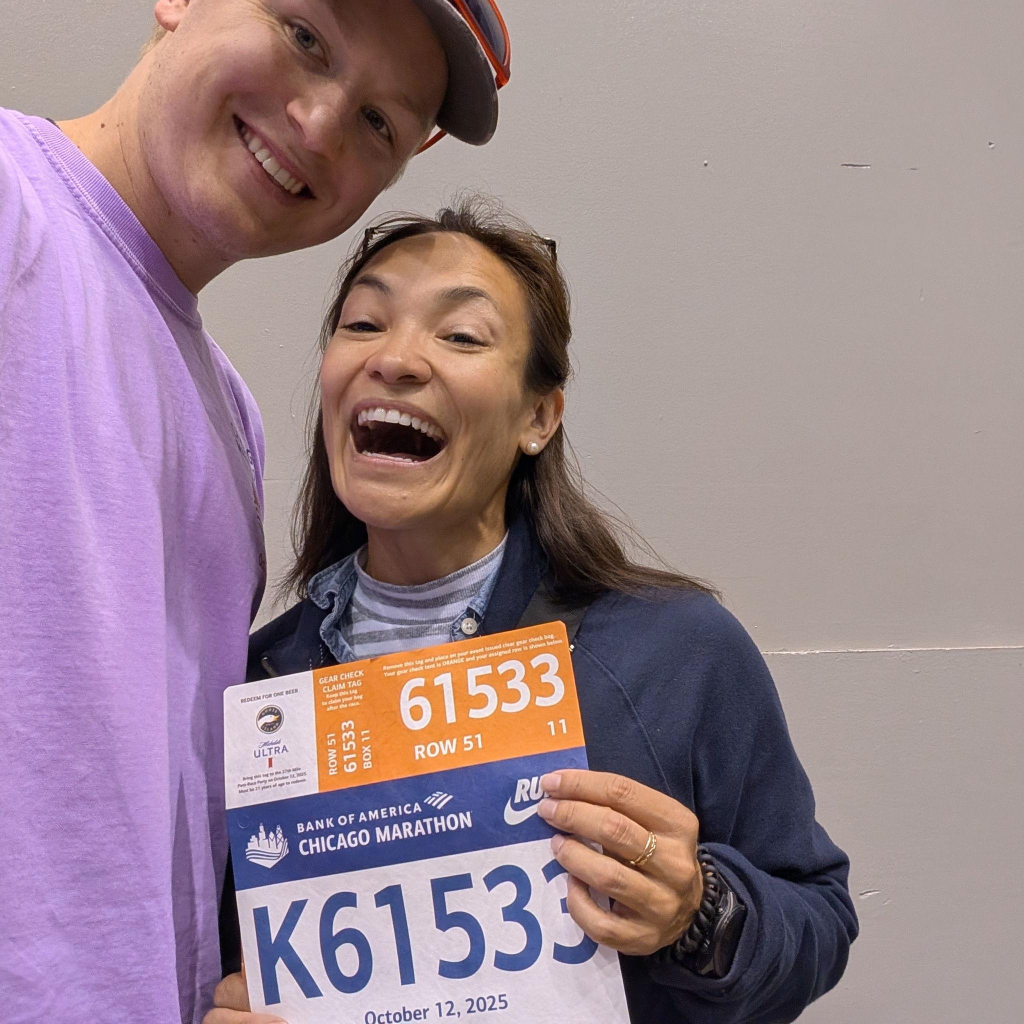 Pre-Chicago Marathon 2025 smiles!