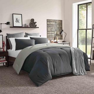 Solid Reversible Comforter Sham Set