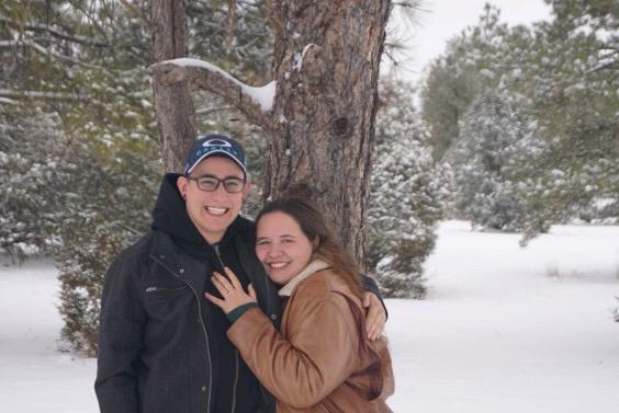 The proposal was just Scott and I so this was about 20 minutes later after Scott called his best friend to hurry up the mountain to take photos.