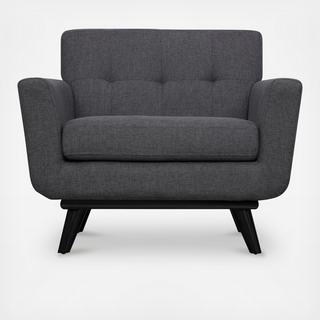 James Linen Chair