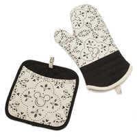 Mickey Mouse Icon Potholder and Oven Mitt Set - Disney Kitchen